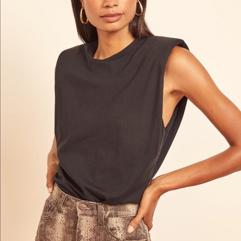 Reformation Belfort Top in Khaki NWT